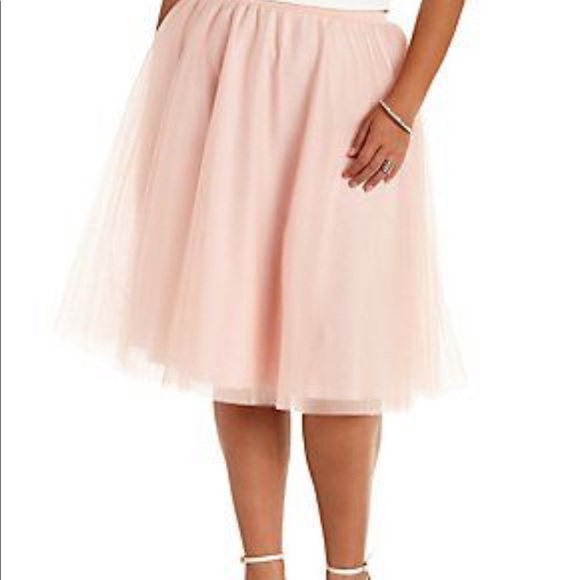 tulle full midi skirt